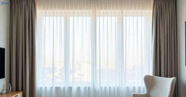 Freshly steam cleaned curtains in caloundra-west QLD